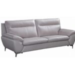 PL-103 Three Seater Half Leather Sofa